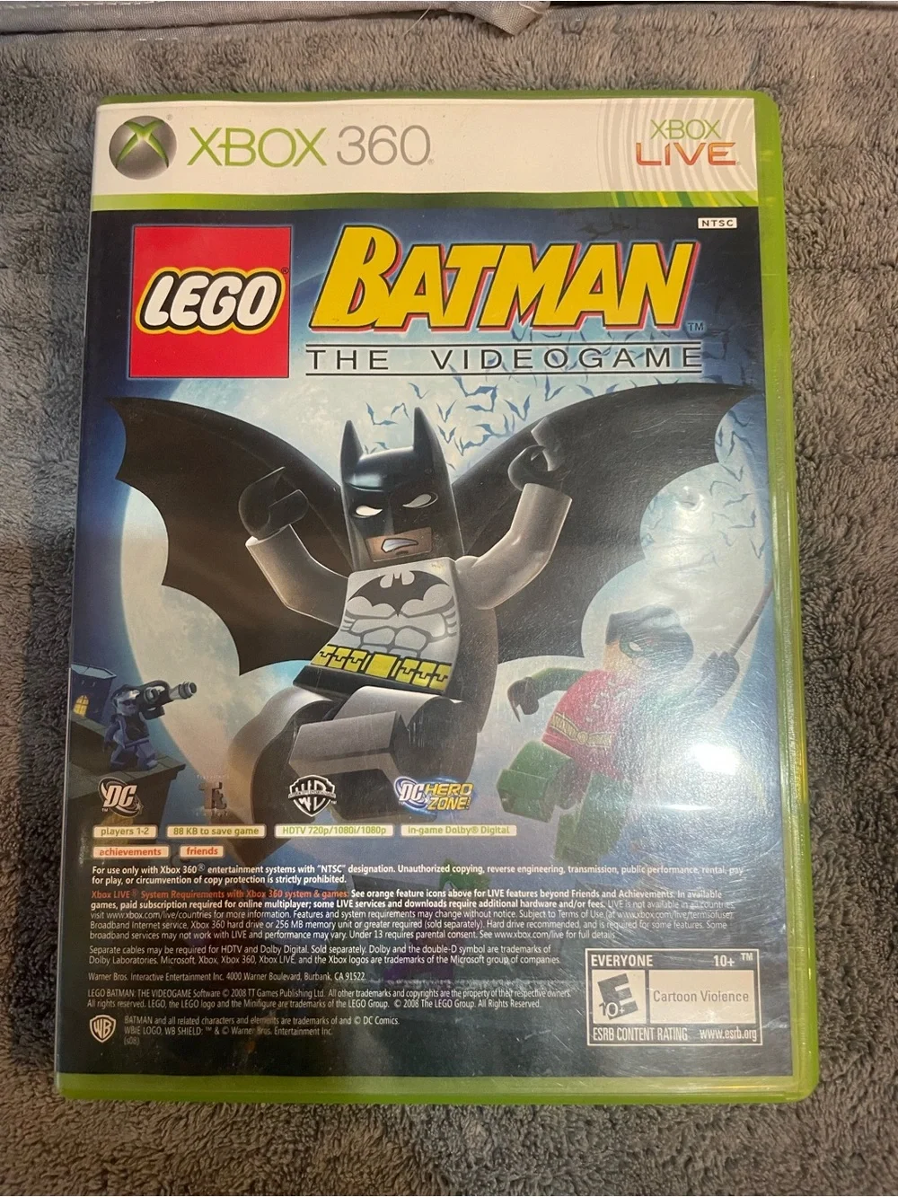 Lego Batman/Pure Xbox 360 Dual Disc's Complete Pre-own Game